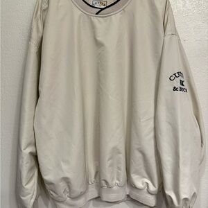 Cutter & Buck Men's Off-White Crewneck pullovers XL